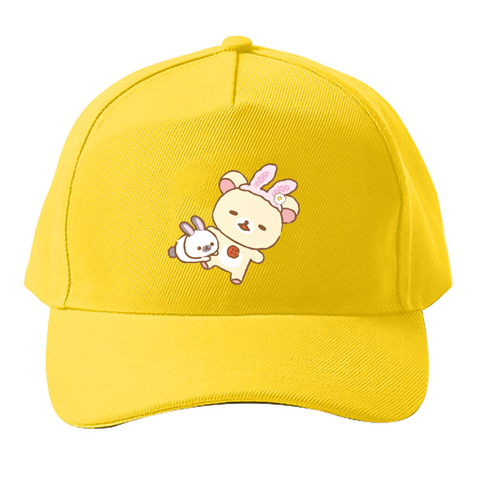 （画像用） リラックマ リラックマ キイロイトリ Rilakkuma Korilakkuma Kiiroitori ベースボールキャップ 綿100％ 男女兼用 帽子 スポーツ